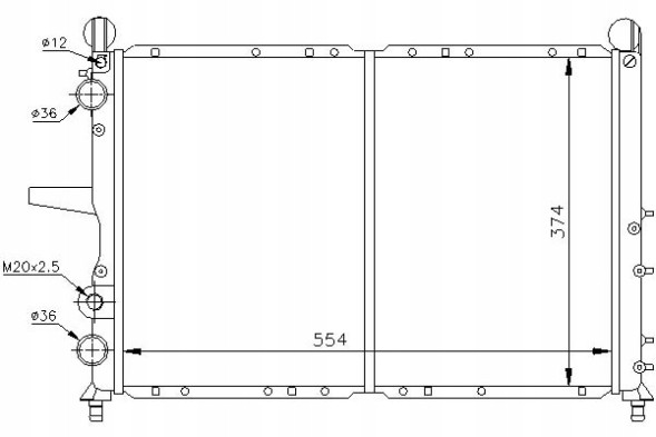 Nissens PRO/61816 NIS Engine cooler - engine cooling system [niss + collision assistant #34