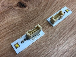 WOLLER  Set of 5 pin led drl ksenon 1396b-21 white color boards for audi q3 12-14