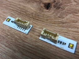 WOLLER  Set of 5 pin led drl ksenon 1396b-21 white color boards for audi q3 12-14