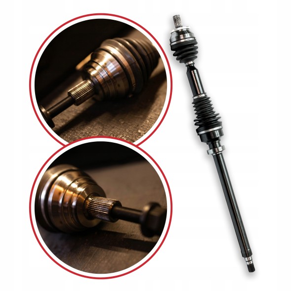 BRV B523 Half axle right volvo xc90 and (275) 3.2 fwd automatic new