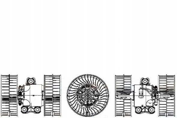 Behr Hella Service 8EW 009 158-181/ZAW Behr blower mercedes viano (w639) vito / m