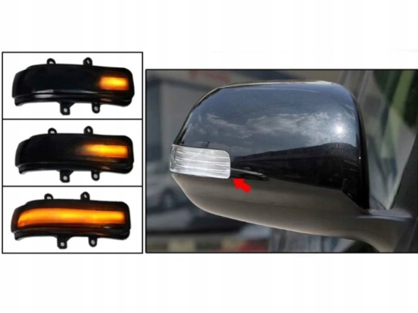 WOLLER  Flashers directions dyamic led for toyota rav4 vanguard previa estima voxy noah