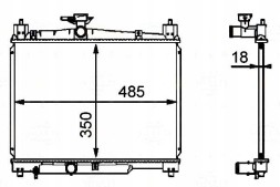Behr Hella Service  Radiator toyota yaris 1,0 1,3 behr hella + driver's essential #37
