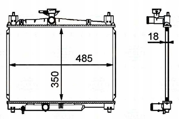 Behr Hella Service  Radiator toyota yaris 1,0 1,3 behr hella + driver's essential #37