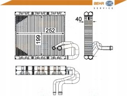 Behr Hella Service  Air conditioning evaporator mercedes sprinter 3 5-t (90 + driver's essential #37