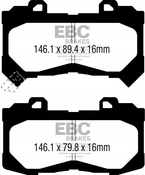 EBC DPX3044 Brake pads ultimax2 ebc brakes dpx3044