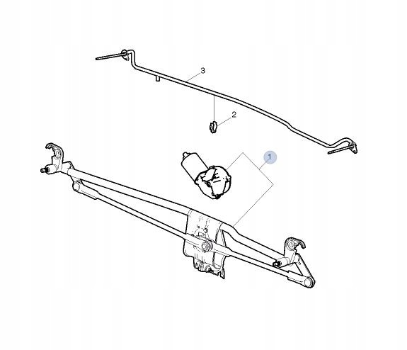 Rolling 84 194 648 Wiper mechanism without motor renault volvo fh4 fh 84194648 b-b