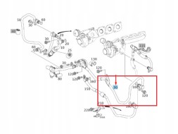 WOLLER A2782001300 2782001300 Turbocharger cable left back a2782001300 for mercedes benz cls w218