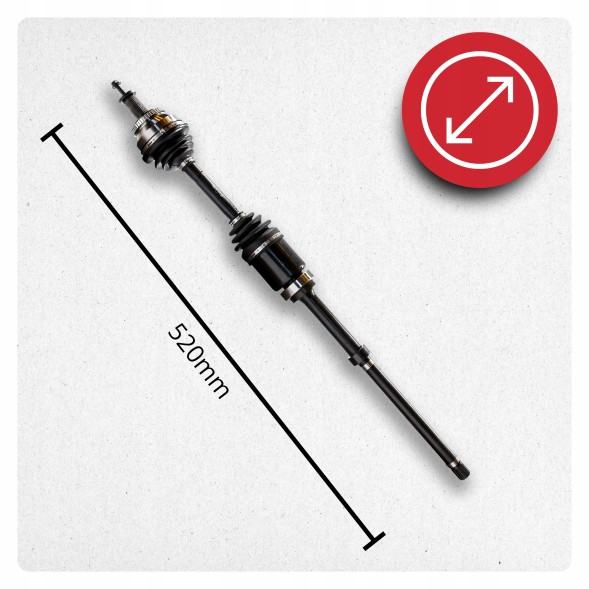 BRV  Half axle right volvo s80 i (184) 2.5 t 4x4 awd 4wd automatic new