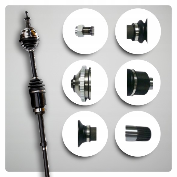 BRV  Half axle right volvo s80 i (184) 2.5 t 4x4 awd 4wd automatic new