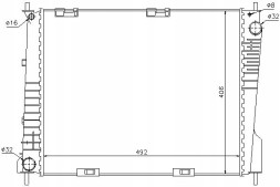 Nissens NIS67283(iMOTO) Engine cooler renault clio iii modus 1.2-1.6 + driver's essential #37