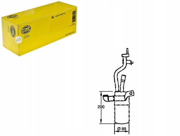 Hella HEL8FT 351 335-091(iMOTO) Air conditioning dehumidifier ford focus ii c-max 03- hel + driver's essential #37