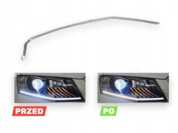 WOLLER  Fiber optic board right front led drl for skoda octavia iii a7 5e 2012-2016