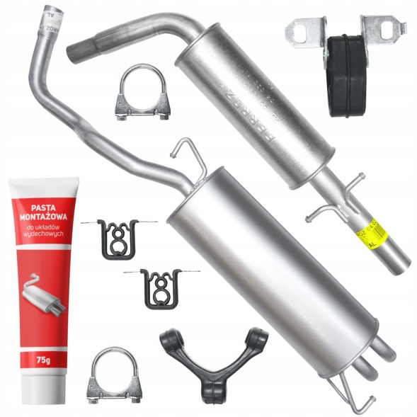 Ferroz  Muffler set audi a3 8l 1.6 74 kw 1996-2003 hatchback