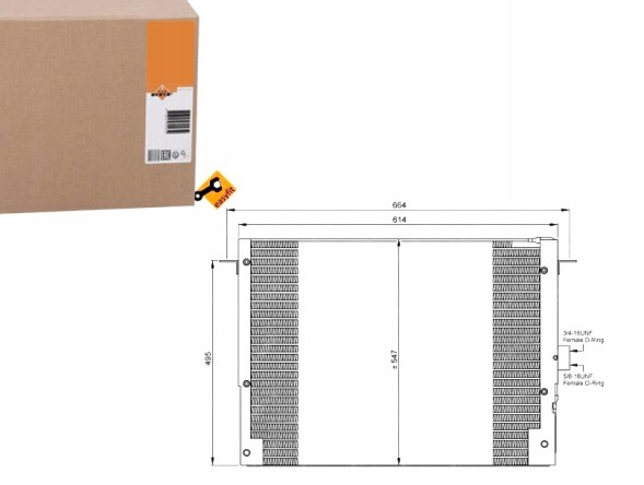 NRF  Air conditioning condenser landrover range rover 4x4 9 + collision assistant #34