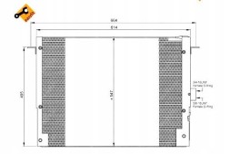 NRF  Air conditioning condenser landrover range rover 4x4 9 + collision assistant #34