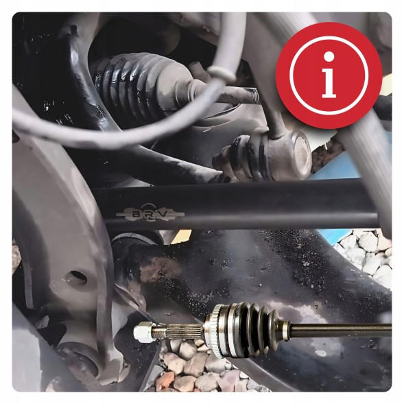 BRV  Half axle right chevrolet aveo / kalos (t250) 1.2 new