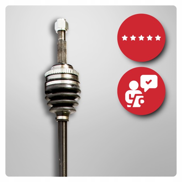 BRV  Half axle right chevrolet aveo / kalos (t250) 1.2 new