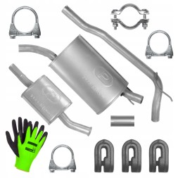 Polmostrów POL-A0C20U7C0Y1Q8K1 Silencer set for renault twingo 1 i 01 - 12 1.2 hatchback freebie