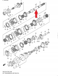 Suzuki OE 24121-83002 Gearbox roller suzuki jimny samurai 24121-83002