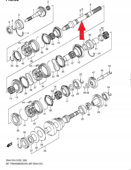 Suzuki OE 24121-83002 Gearbox roller suzuki jimny samurai 24121-83002