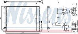 Nissens 941007 Condenser air conditioning cooler 941007 nissens