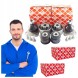 Febi Bilstein DUCATO SWORZNIE TULEJE KOMPLET Febi 4x bushings + 2x ducato jumper boxer pins from 2006- front