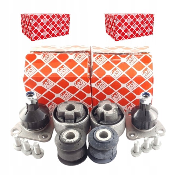 Febi Bilstein DUCATO SWORZNIE TULEJE KOMPLET Febi 4x bushings + 2x ducato jumper boxer pins from 2006- front