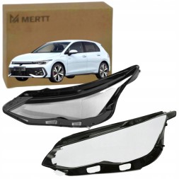 Mertt  Right left lampshade headlight glass front lamp vw golf viii 2019-2023