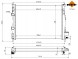 NRF 53756A Radiator, engine cooling system nrf 53756a