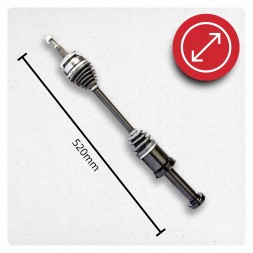 BRV  Half axle right vw multivan v t5 2.0 manual new