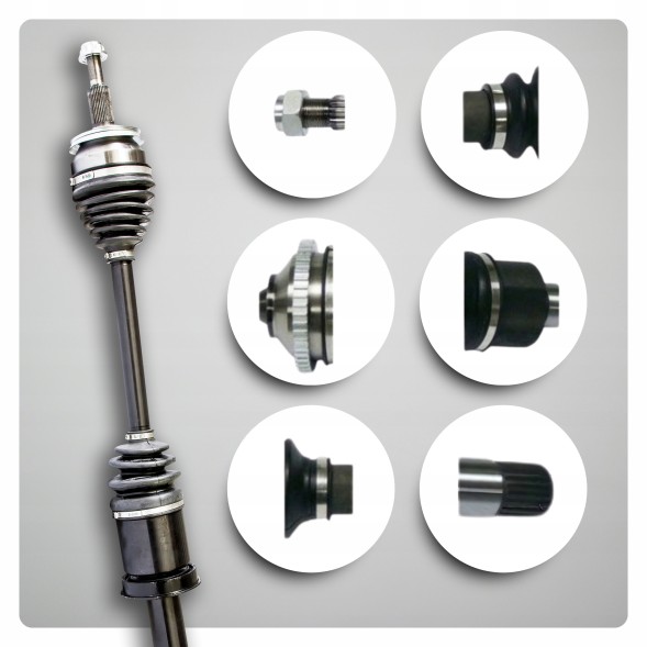 BRV  Half axle right vw multivan v t5 2.0 manual new