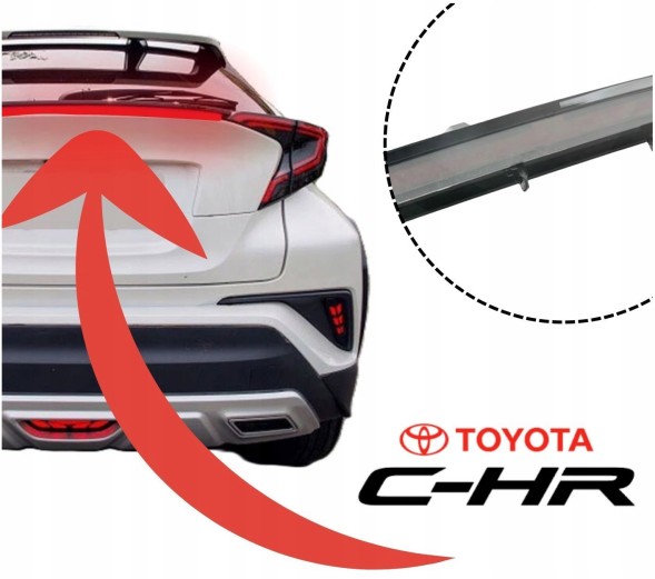 Toyota OE TOYOTA CHR LAMPA LED TYŁ STOP Toyota ch-r tuning led light strip ledbar rear stop light chr