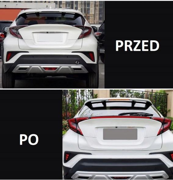 Toyota OE TOYOTA CHR LAMPA LED TYŁ STOP Toyota ch-r tuning led light strip ledbar rear stop light chr