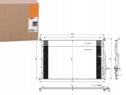 Klokkerholm 220-005 Nrf 35923 condenser, air conditioning