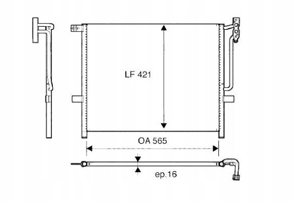 Valeo PRO/817383 VAL Air conditioning condenser bmw x3 04- valeo + collision assistant #34