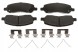 Raybestos RB-MGD1647CH Brake pads rear ceramic dodge dart 13-16