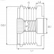 AS-PL AFP9030(INA) Alternator free-wheel belt wheel