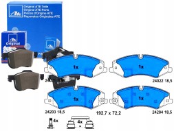 ATE 58889150 ATE Ate13.0460-2762.2 set of brake pads front (from to + driver assistant #33