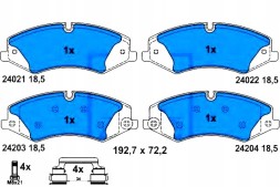ATE 58889150 ATE Ate13.0460-2762.2 set of brake pads front (from to + driver assistant #33