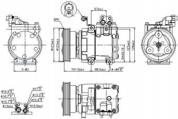Nissens 86218410 NIS Nis89262 air conditioning compressor hyundai accent ii, + driver assistant #33