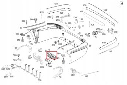 Mercedes-Benz OE A0071538528 Mercedes e-class w211 bumper interior bracket rear oe