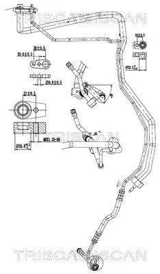 Triscan 9010 16046 Air conditioning cable 9010 16046 triscan ford