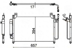Behr Hella Service 8FC 351 310-701 BRH/GIFT Condenser air conditioning cooler [BEHR HELLA] + driver assistant #31