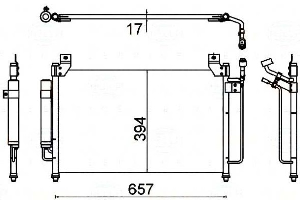 Behr Hella Service 8FC 351 310-701 BRH/GIFT Condenser air conditioning cooler [BEHR HELLA] + driver assistant #31