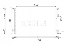 Mahle AC 589 000S Condenser air conditioning cooler ac 589 000s mahle