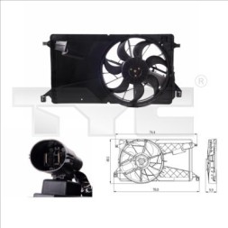 TYC 820-0001 Radiator fan - tyc 820-0001
