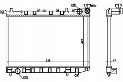 Nissens NIS62974(iMOTO) Engine cooler nissan almera i 1.4/1.6 09.95-0 + driver's essential #37