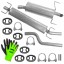 Polmostrów POL-J1R43U6U2V5W5U3 Set of silencers opel astra 3 iii h 04 - 09 1.9 cdti hatchback gtc
