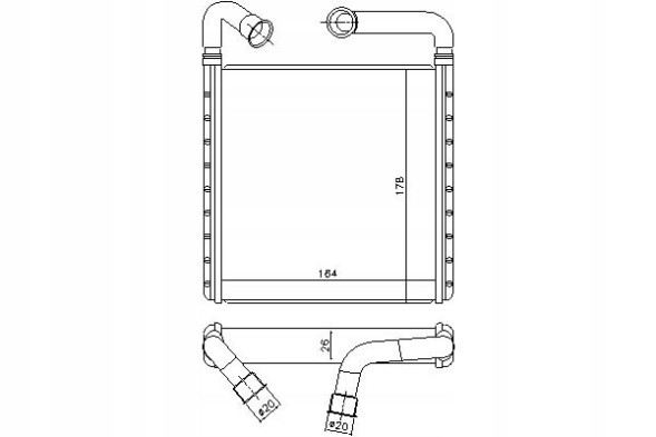 Nissens  Heater man tge audi q3 tt seat ateca skoda ka